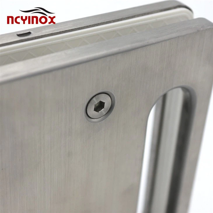 Stainless Steel Double Side Door Control With Glass Door Lock